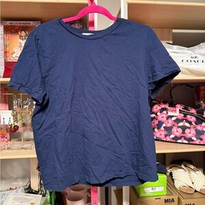 Michael Stars 100% Cotton Navy T-Shirt – Size Large –